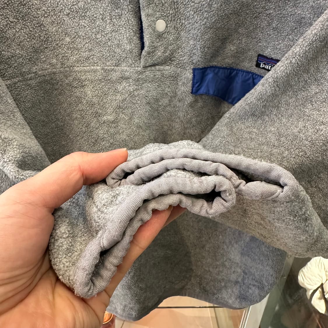 90‘s 파타고니아 신칠라 스냅티 ’그레이/블루‘ 상품이미지3