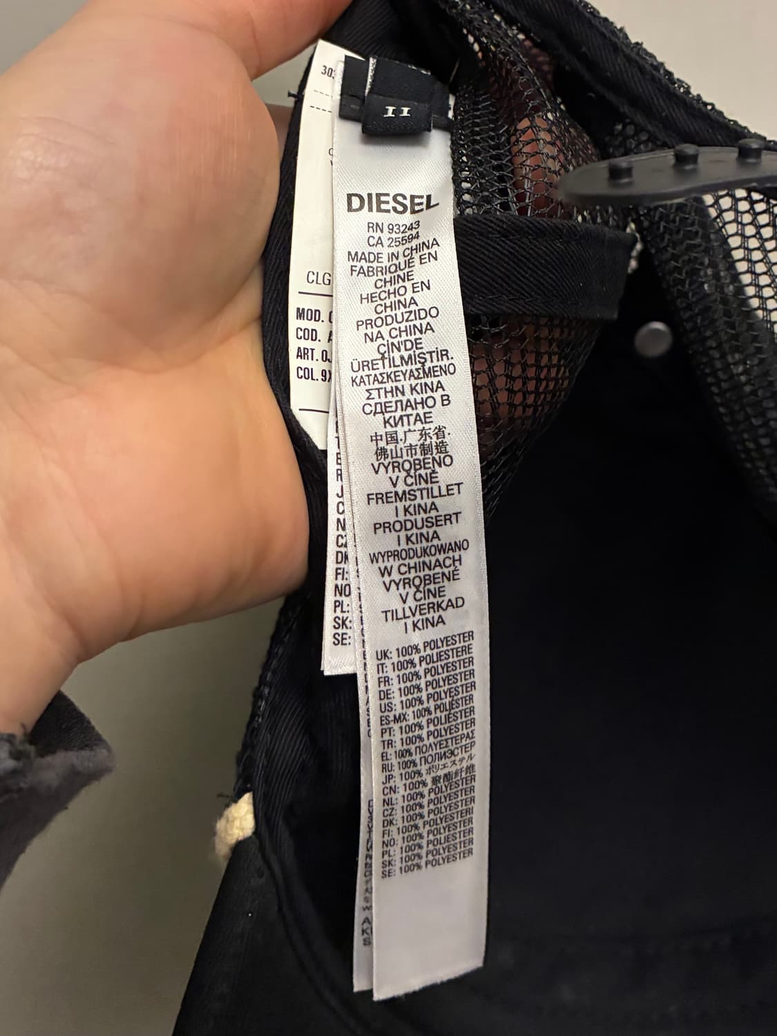 (F)DIESEL 디젤 C-knut 메쉬캡 트러커캡 모자 상품이미지9