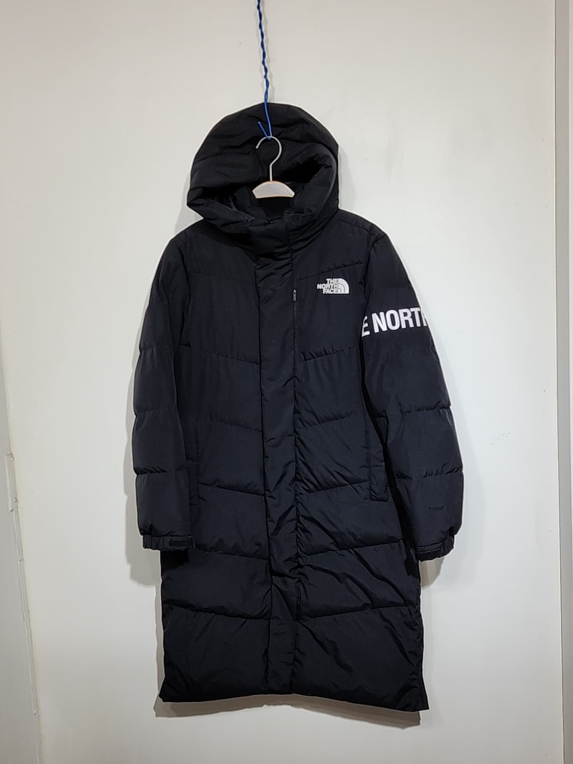 (L) 노스페이스 롱패딩 점퍼 블랙 후드 패딩코트 티볼 상품이미지1