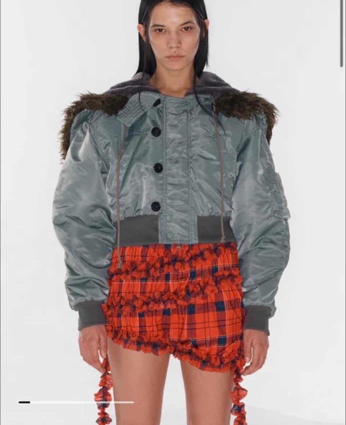 오픈와이와이 폭스 퍼 봄버 야상 자켓 상품이미지1