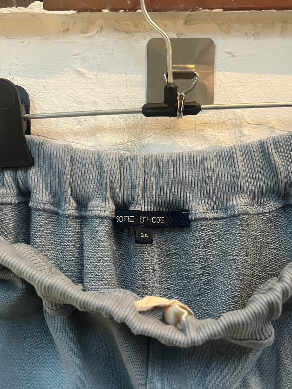 Sofie D hoore 블루 스웨트 밴딩 팬츠 34 상품이미지3