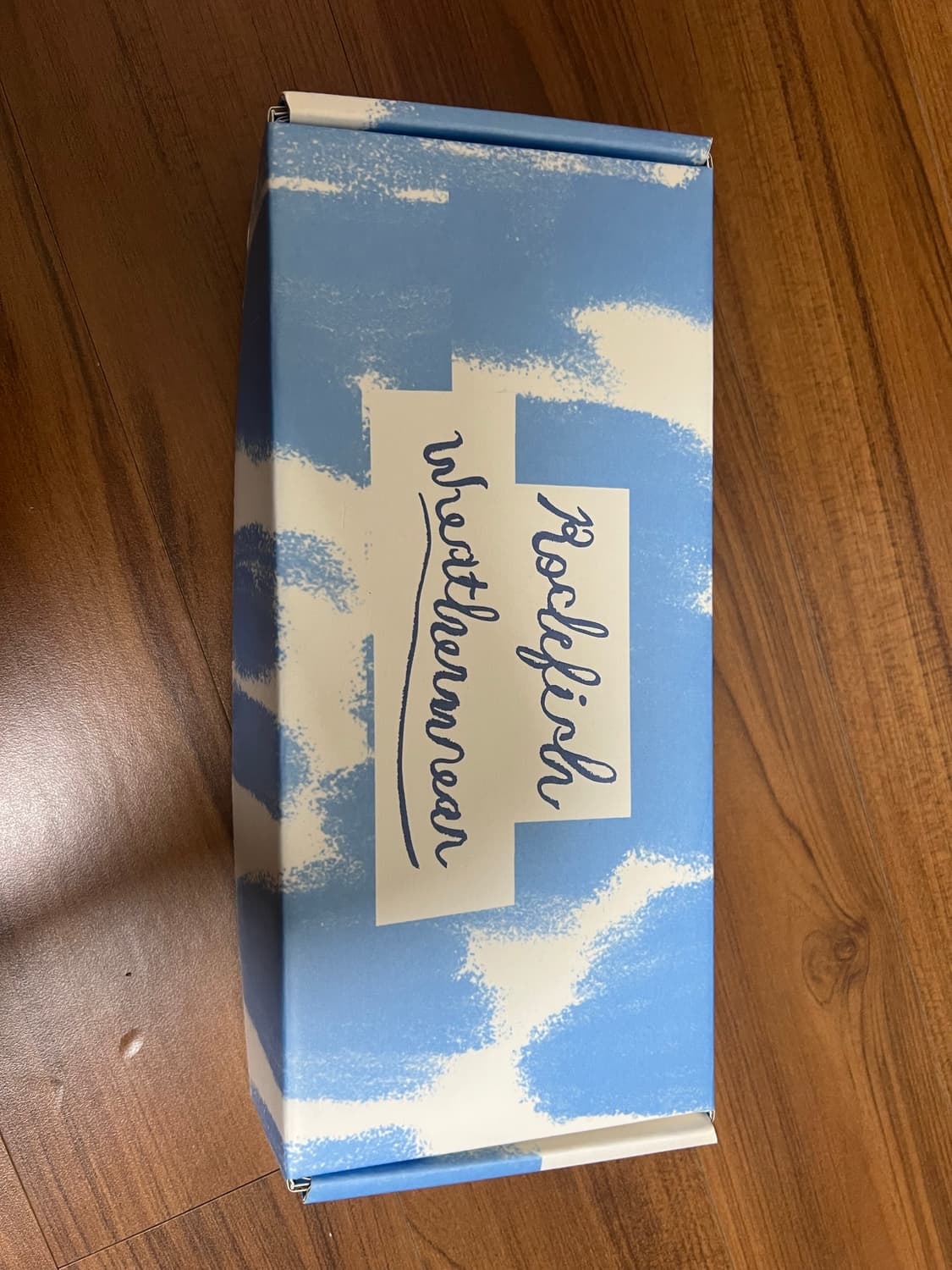 락피쉬웨더웨어 퍼지 머플러 X SAKI 콜라보 목도리 블루 하늘색 상품이미지3