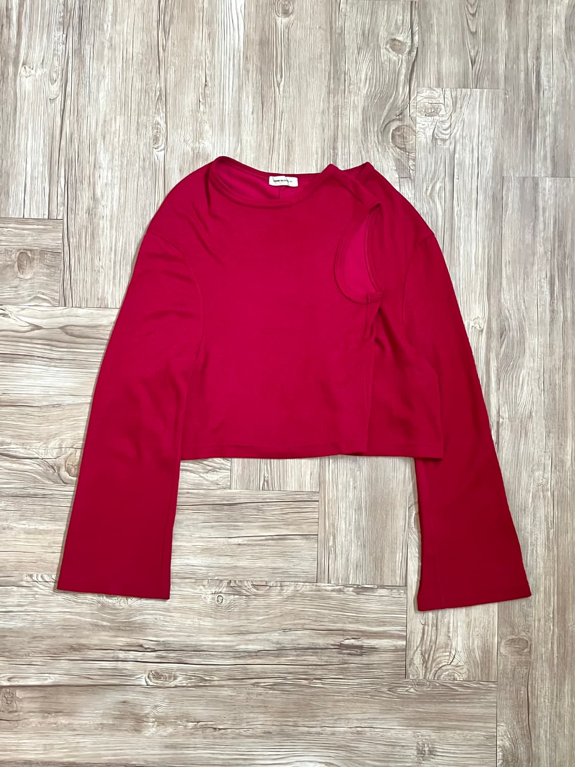 Comme des garcons 버건디 스트랩 스웨터 상품이미지1