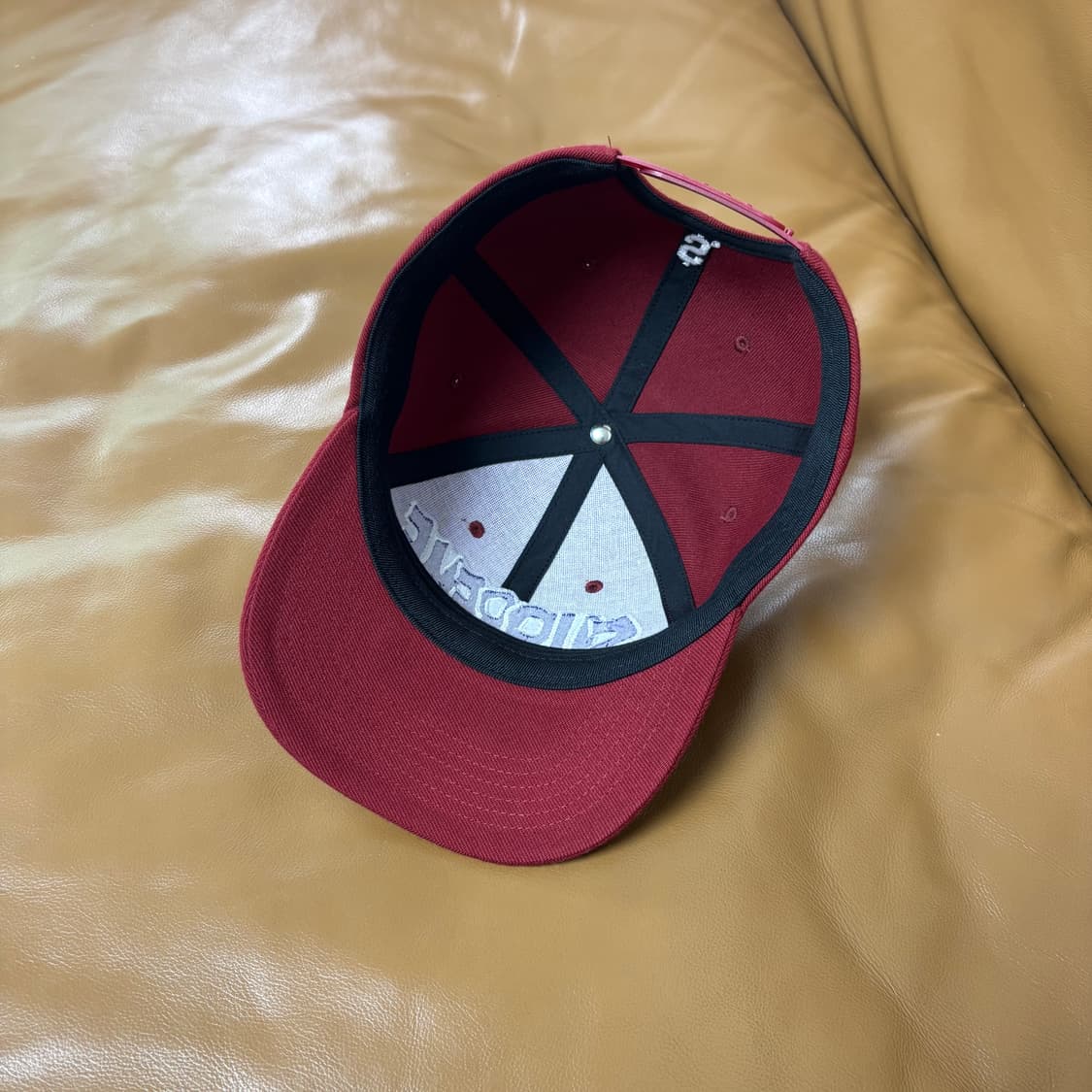 Supreme 슈프림 워시드 버건디 6패널 볼캡 모자 (Burgundy) 상품이미지6