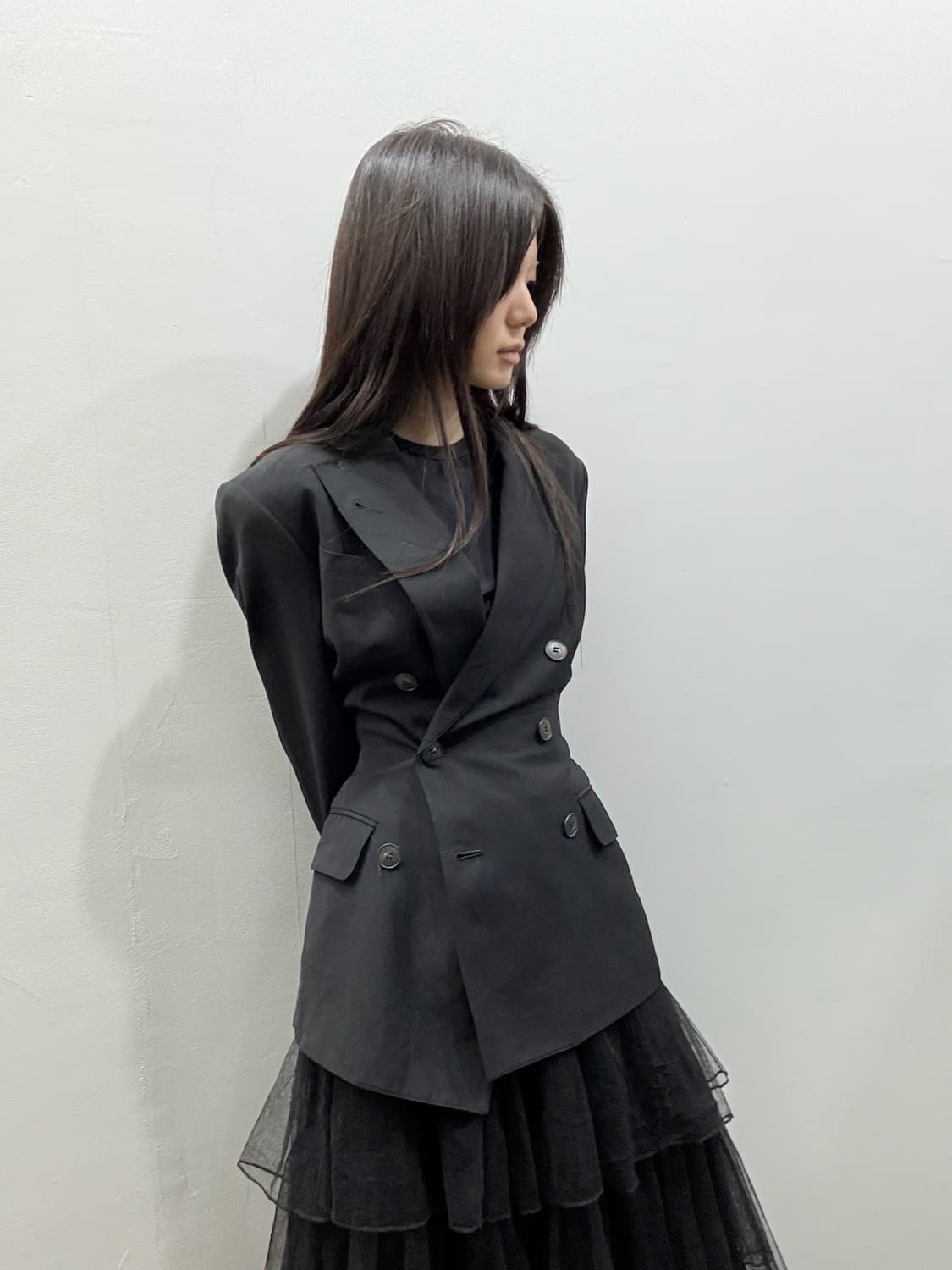 장 폴 고티에 아카이브 크롭 백 스트랩 블레이저 상품이미지1