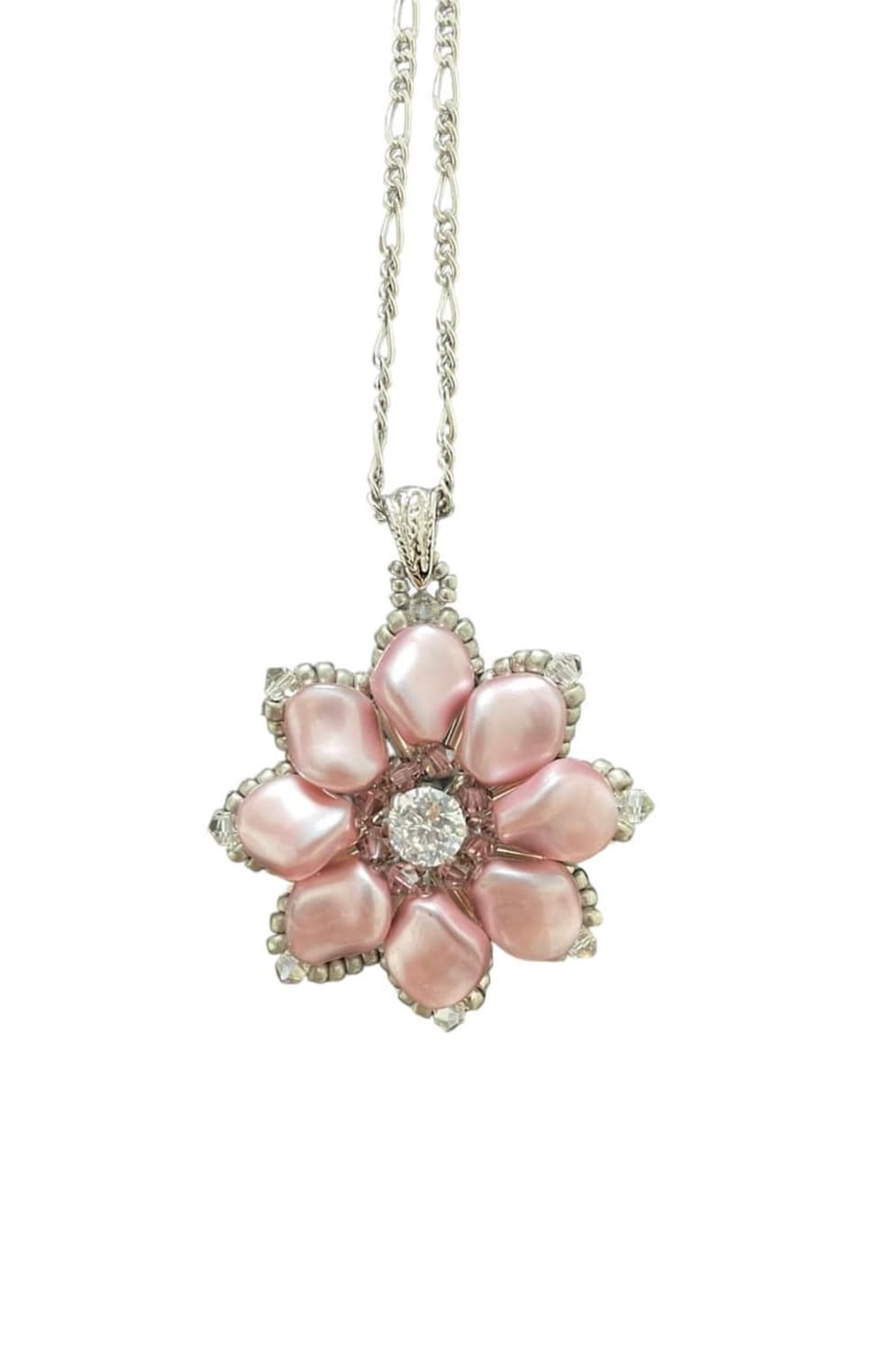 핑크 진주 오리엔탈 페어리 빈티지 목걸이 상품이미지1