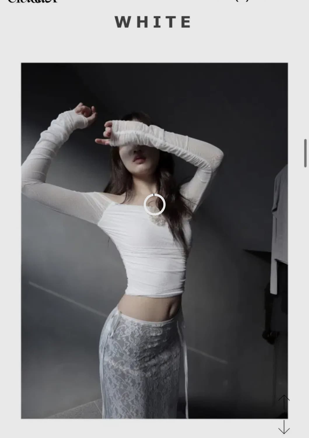 cladda 클라따 SHIRRING PRINCESS TOP (WHITE) 상품이미지2