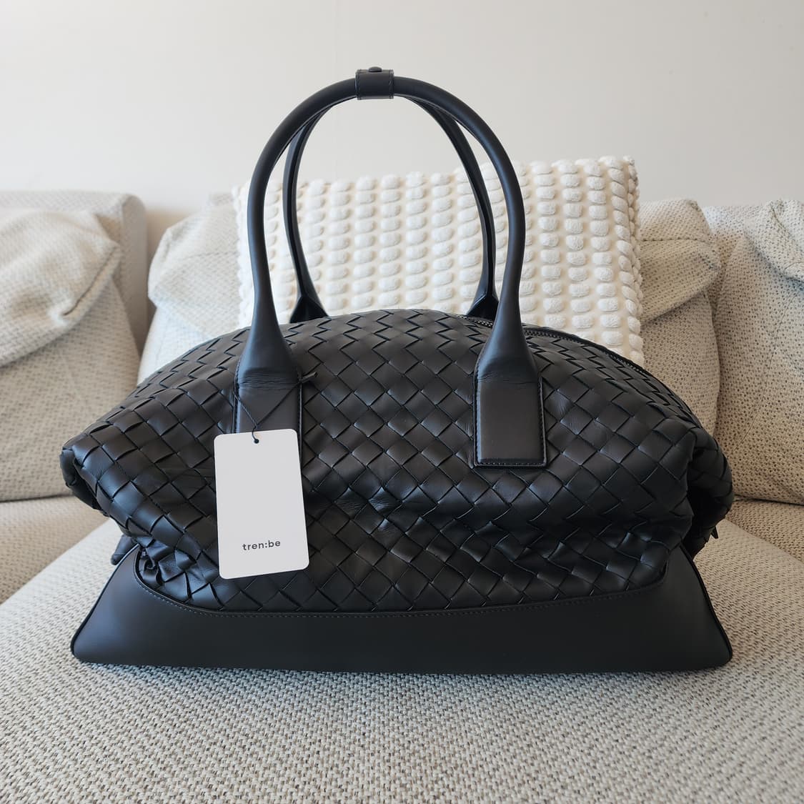 초민트급 보테가베네타 599652 인트레치아토 토트 더플 보스턴백 상품이미지1