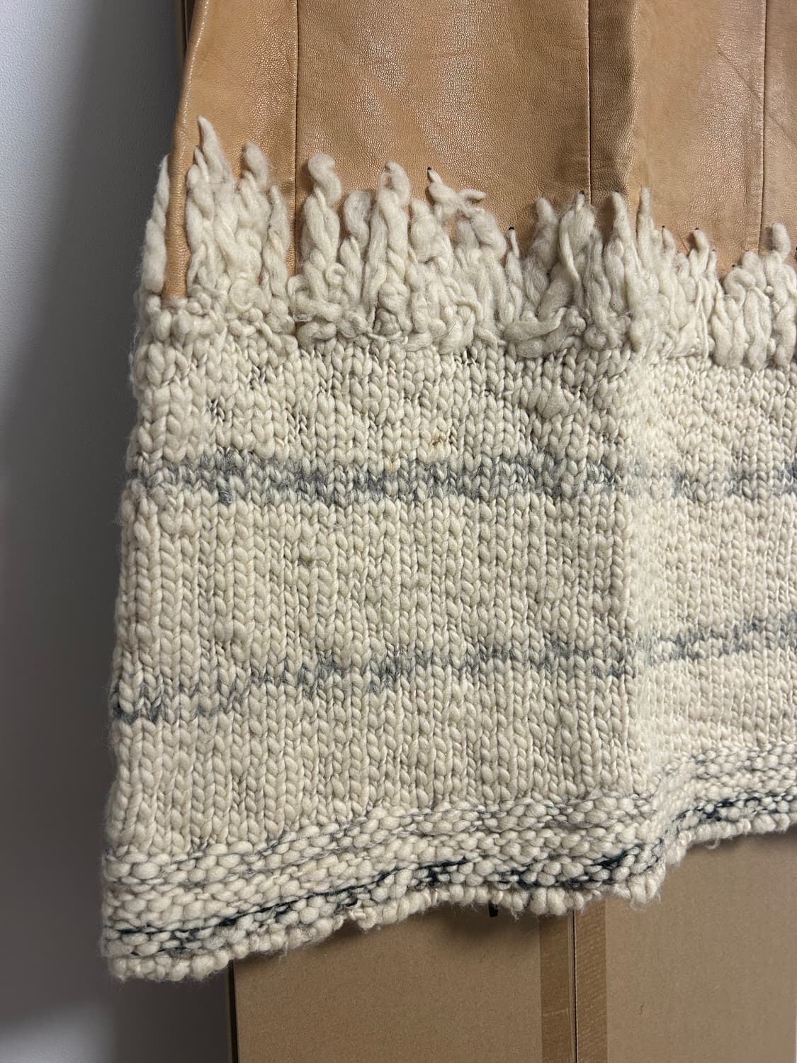 vintage 고트스킨 울 스커트 상품이미지4