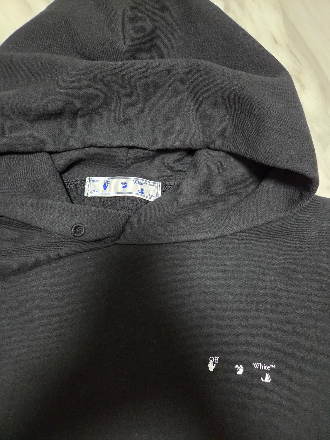 오프화이트 애로우 프린트 후드티 상품이미지3