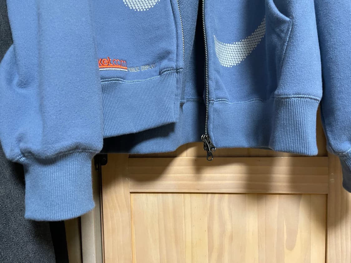 (택O새상품) 테켓 닷 컴 후드 집업 더스티 블루 M 상품이미지7