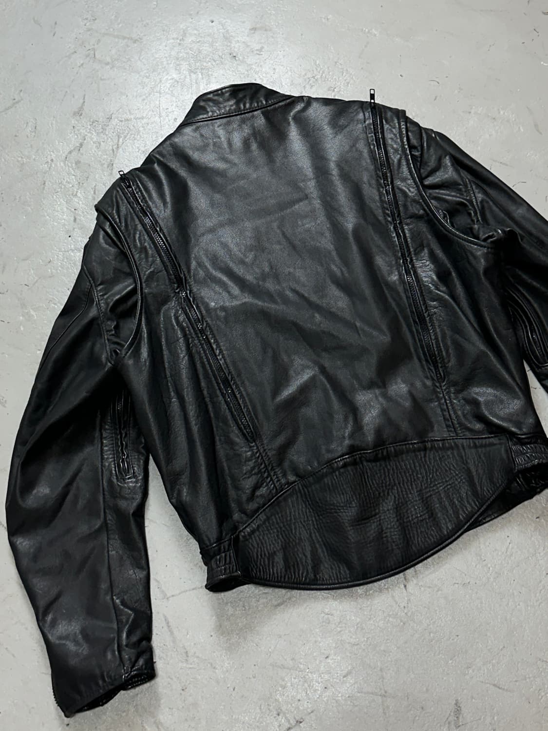 80's 브룩스 레더 모터사이클 레더 자켓 빈티지 레더 자켓 상품이미지6