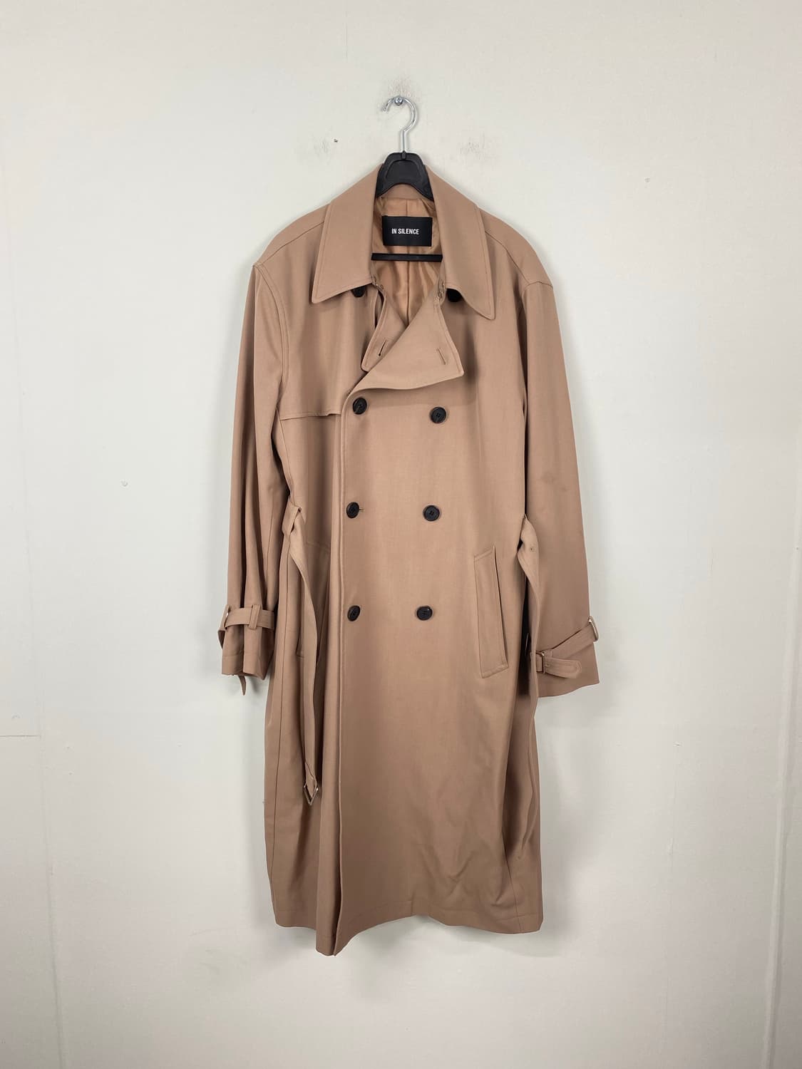 인사일런스 더블 트렌치 울 롱코트 M 상품이미지1