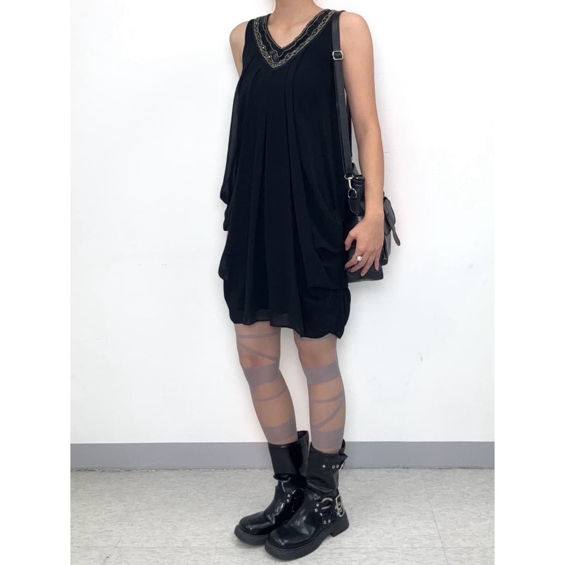 빈티지 고딕 벌룬핏 원피스 상품이미지3