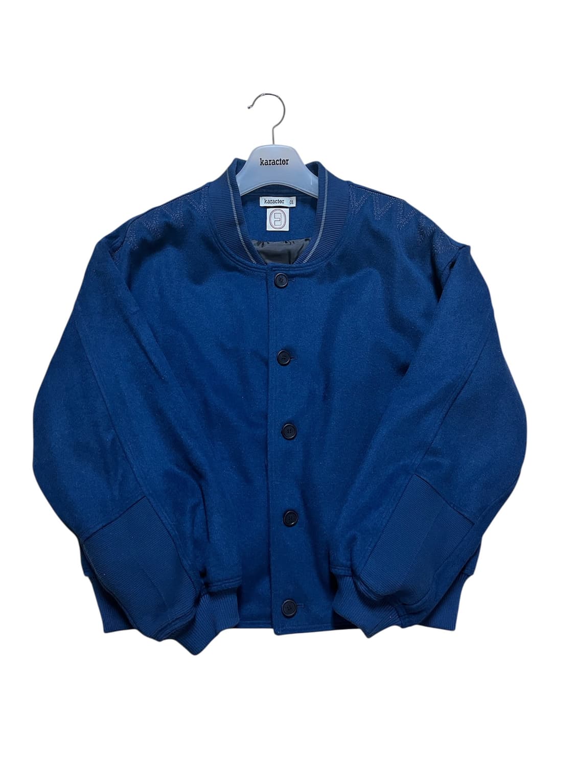 [L] 카럭터 울 블루종 블루 상품이미지2