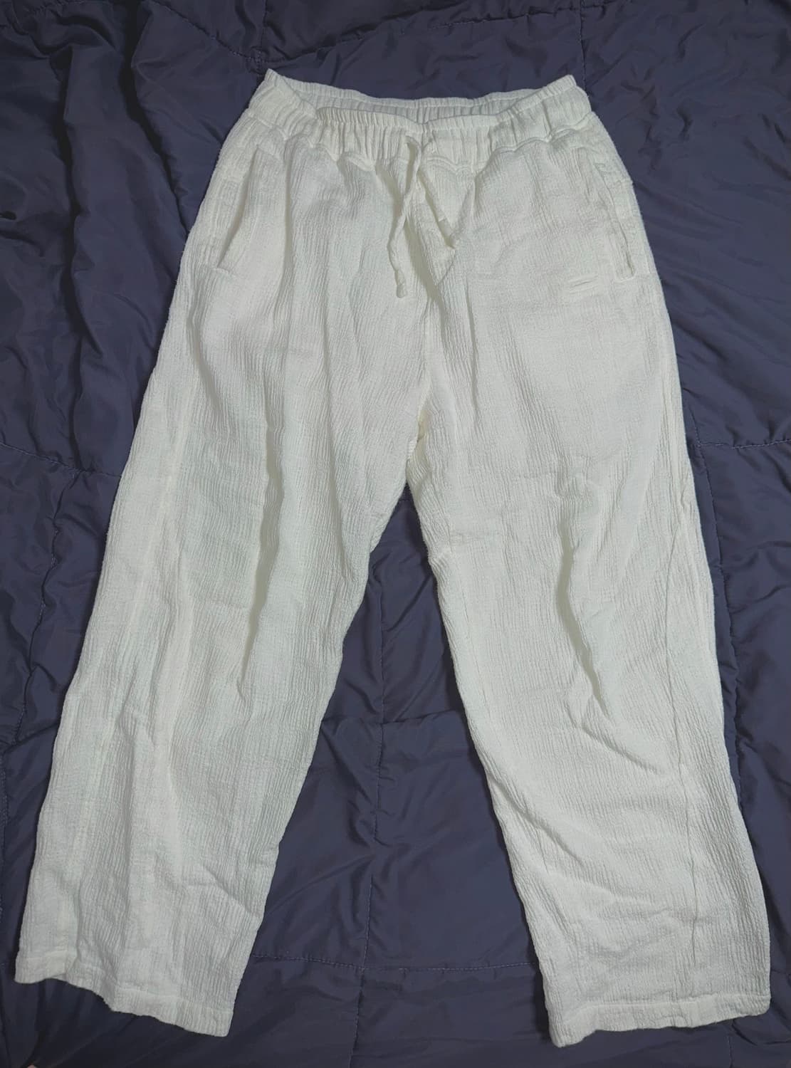 YIYAE 이예 크림 와이드 밴딩 팬츠 상품이미지1