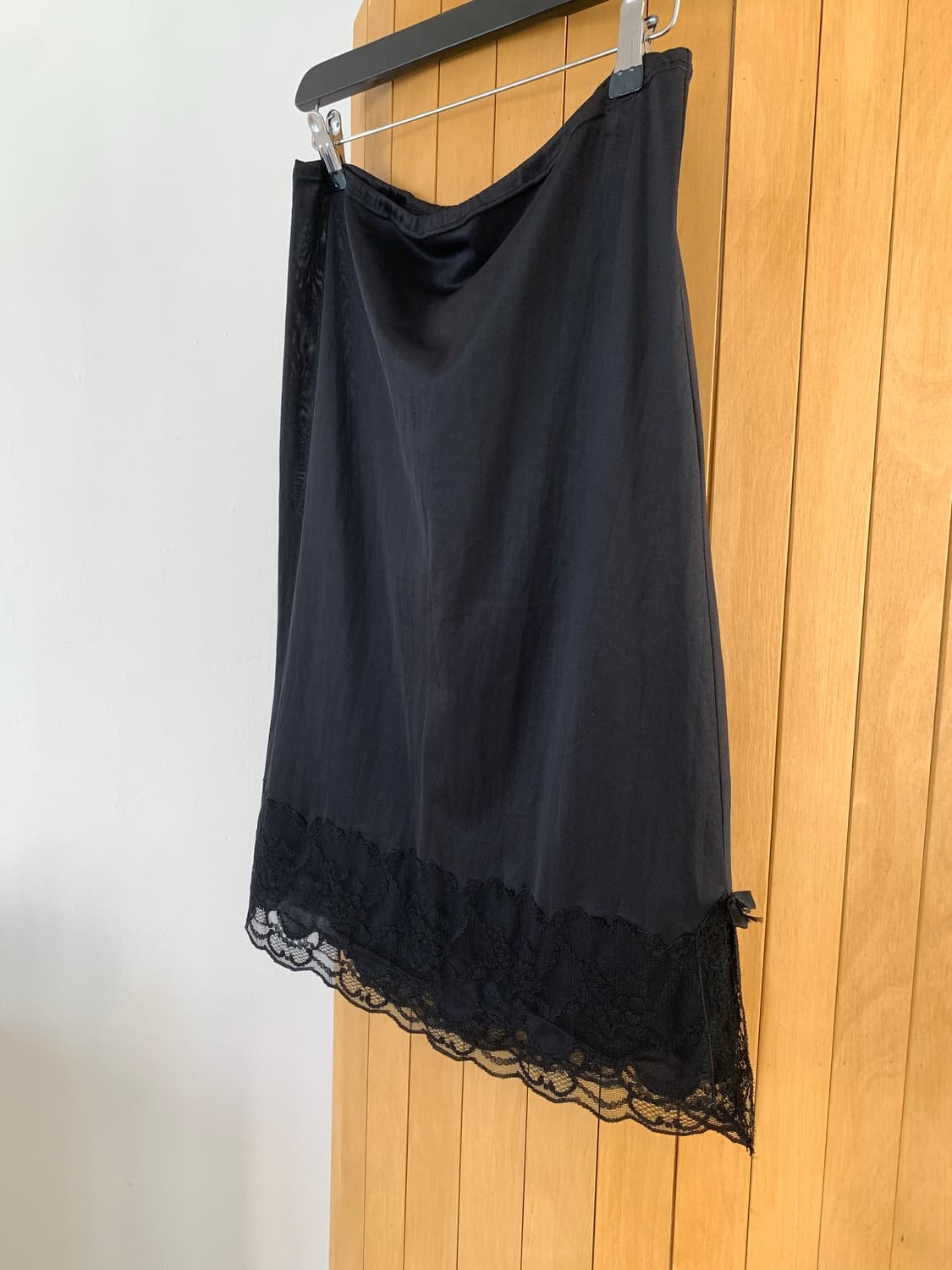 Black slip skirt 상품이미지1