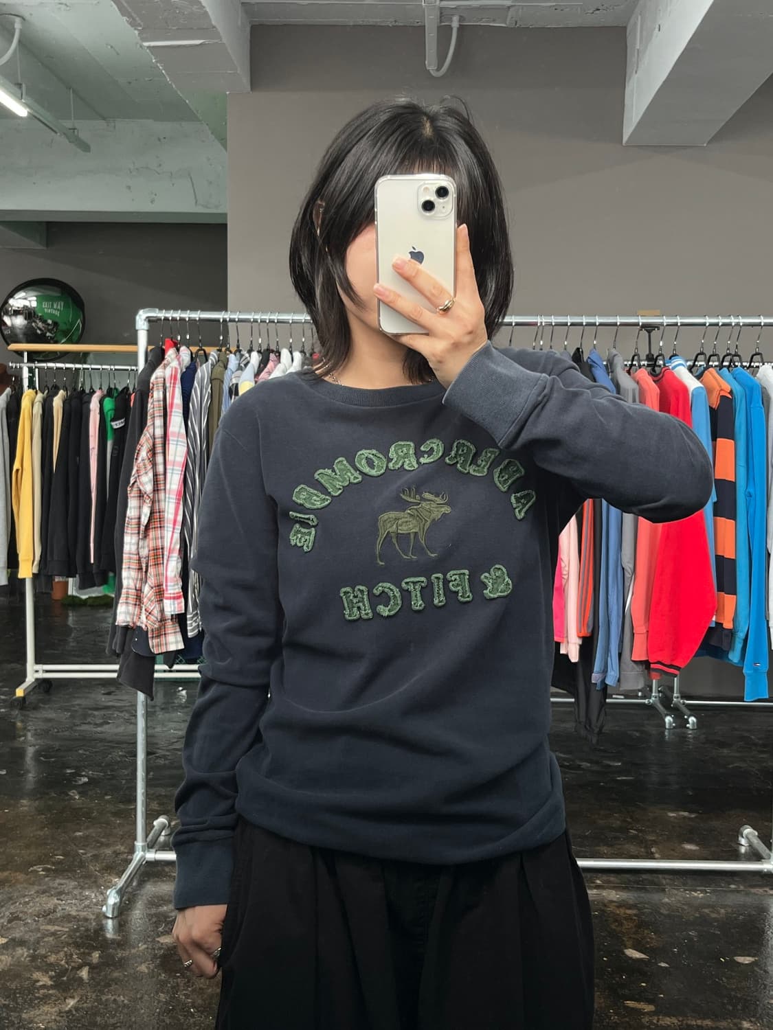 Abercrombie & Fitch 무스 로고 롱슬리브 상품이미지1