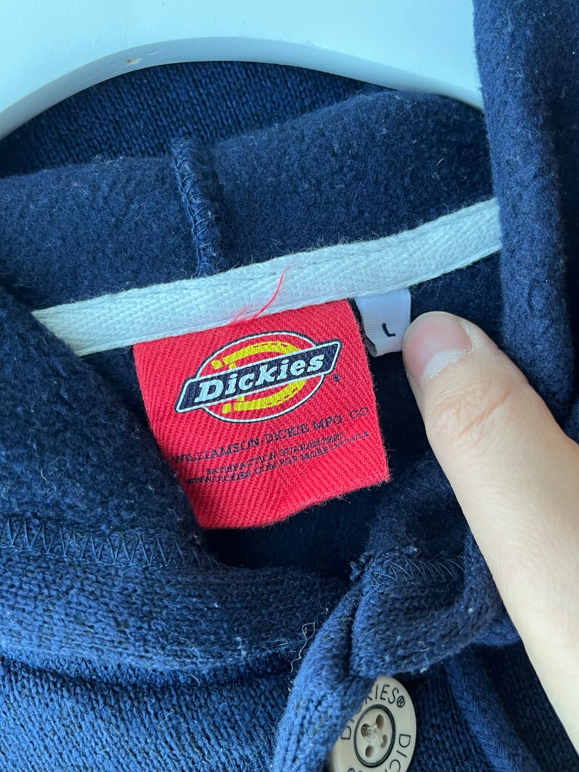 Dickies 네이비 배색 후드 스타디움 자켓 상품이미지6