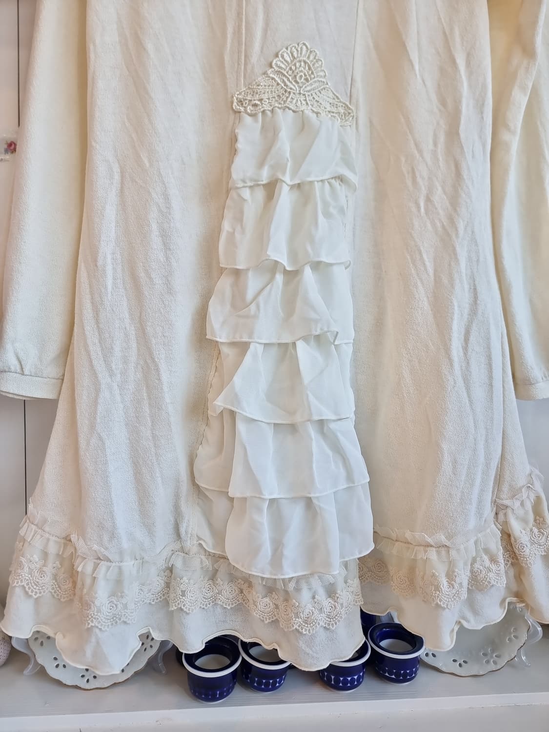 axes femme 레이스 롱 가디건 아이보리 상품이미지6