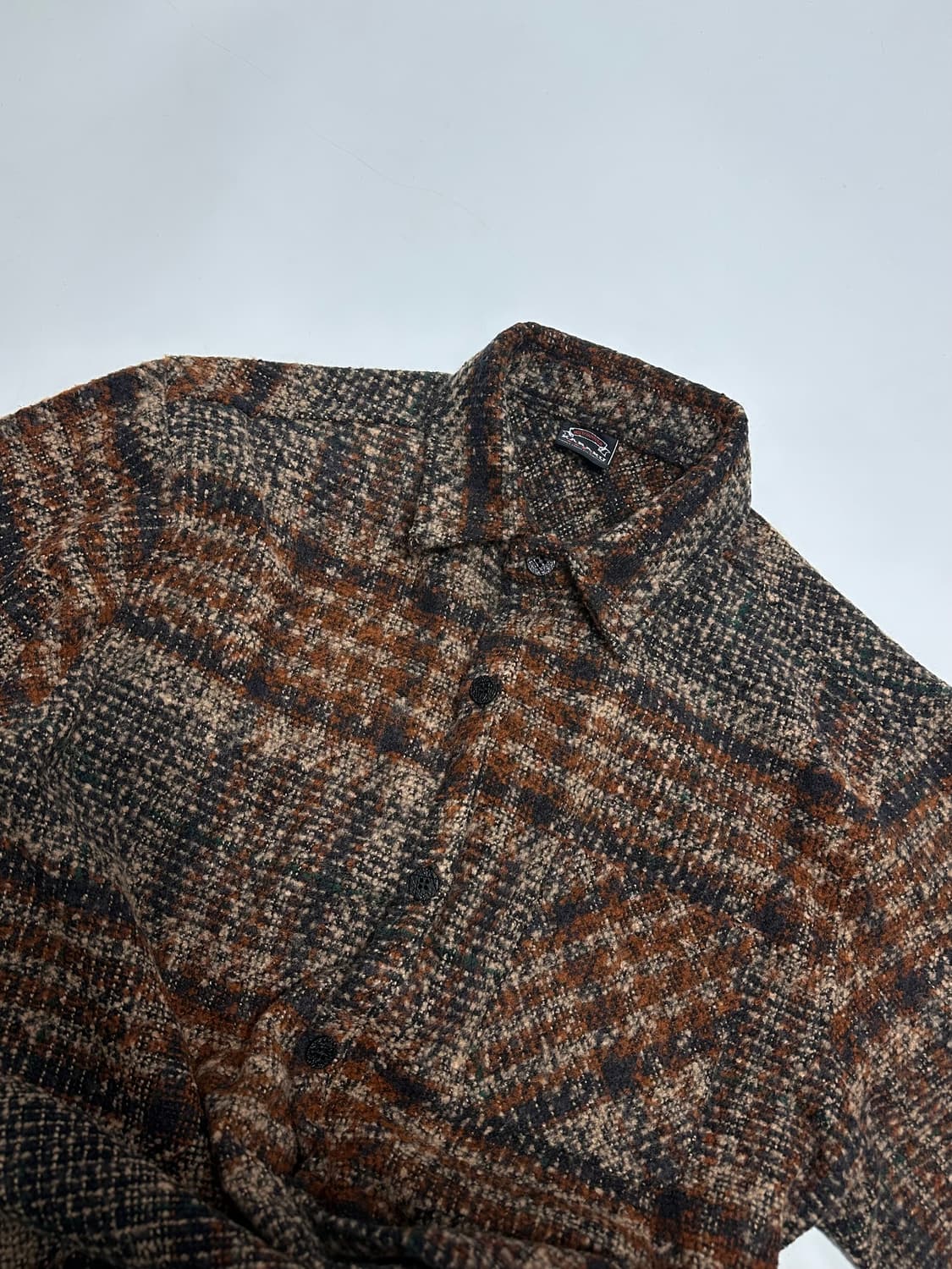 KARAKU 체크 남방 셔츠 일본빈티지 상품이미지3