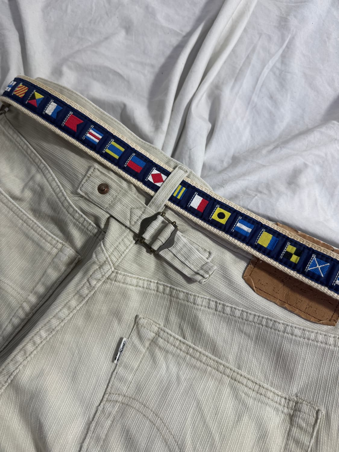 Leather man ltd 노티컬 플래그 레더 벨트  상품이미지4