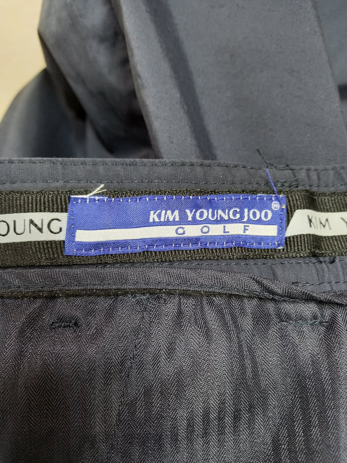 33 김영주골프 스판 골프 반바지 네이비 33-467 상품이미지5