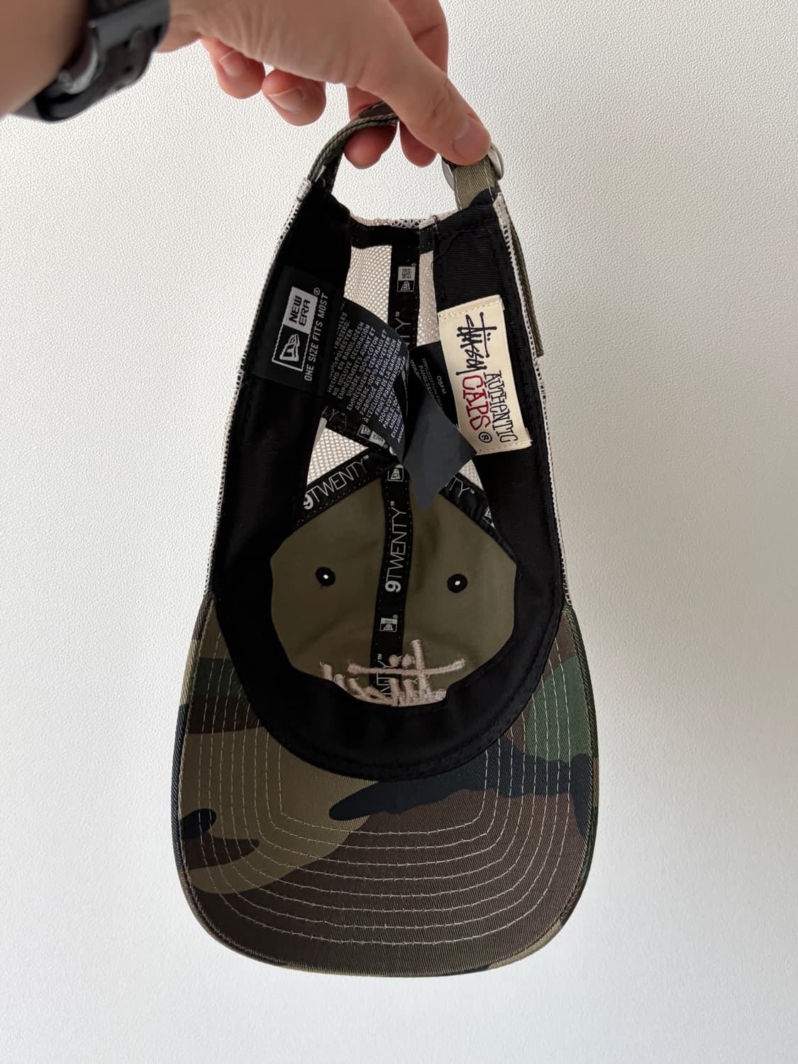 stussy 스투시 뉴에라 트러커 우드랜드 카모 메쉬 캡 상품이미지6