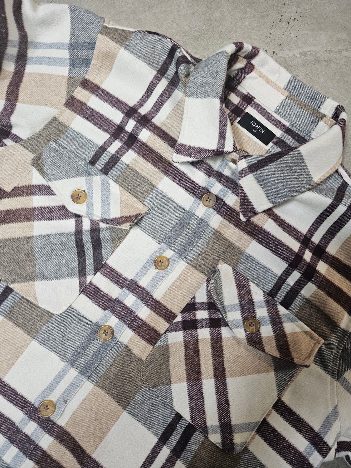 탑텐 체크 셔츠 95 상품이미지4