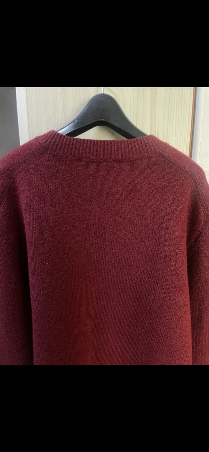 로건 버건디 가디건 L 상품이미지2