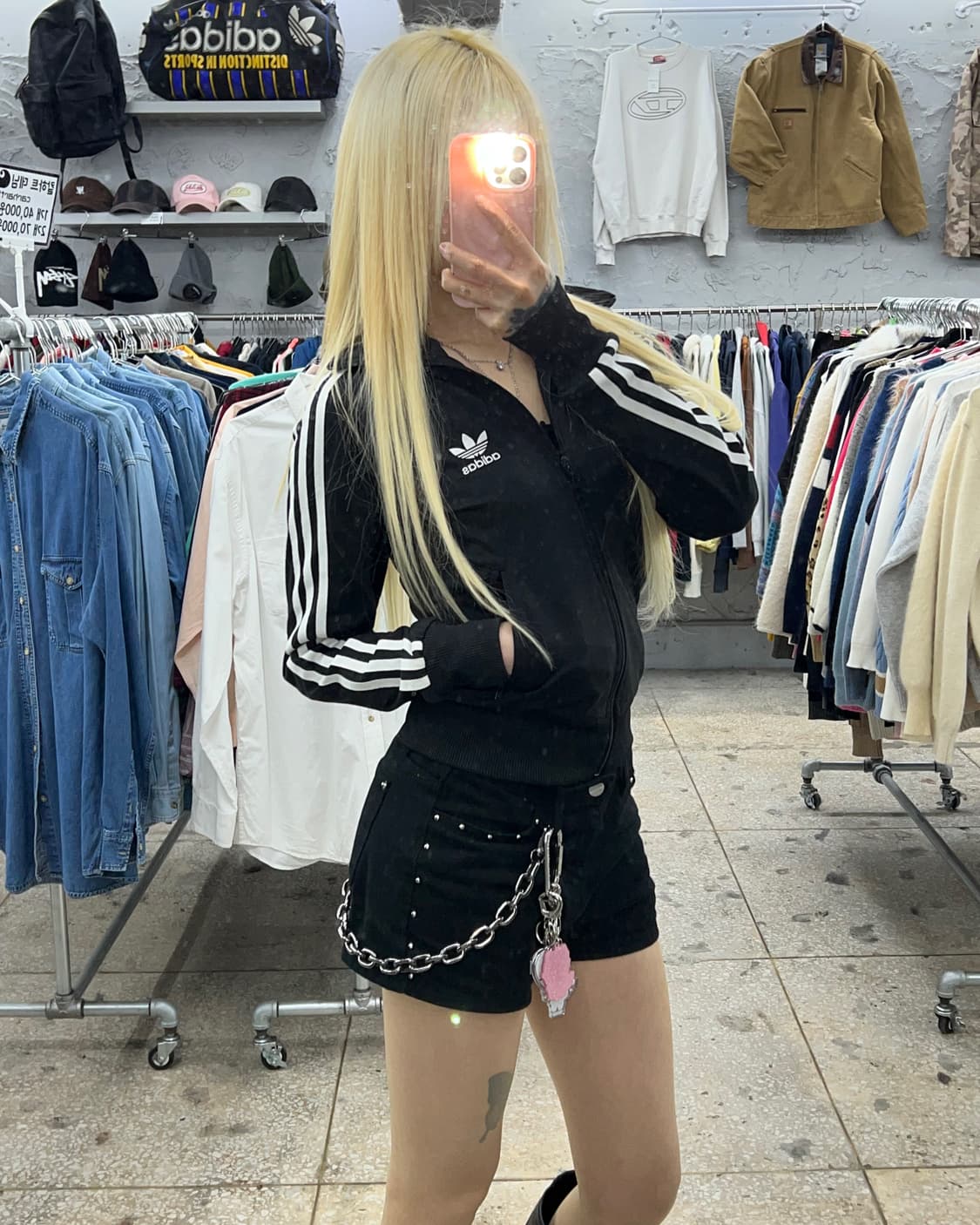 착샷O 아디다스 블랙 빅로고 져지 85 상품이미지7