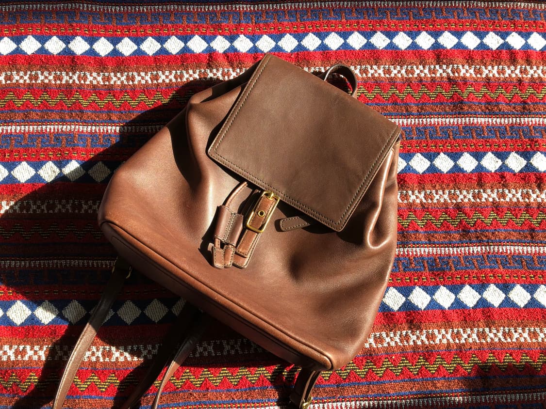 코치 마호가니 레더 백팩 상품이미지1