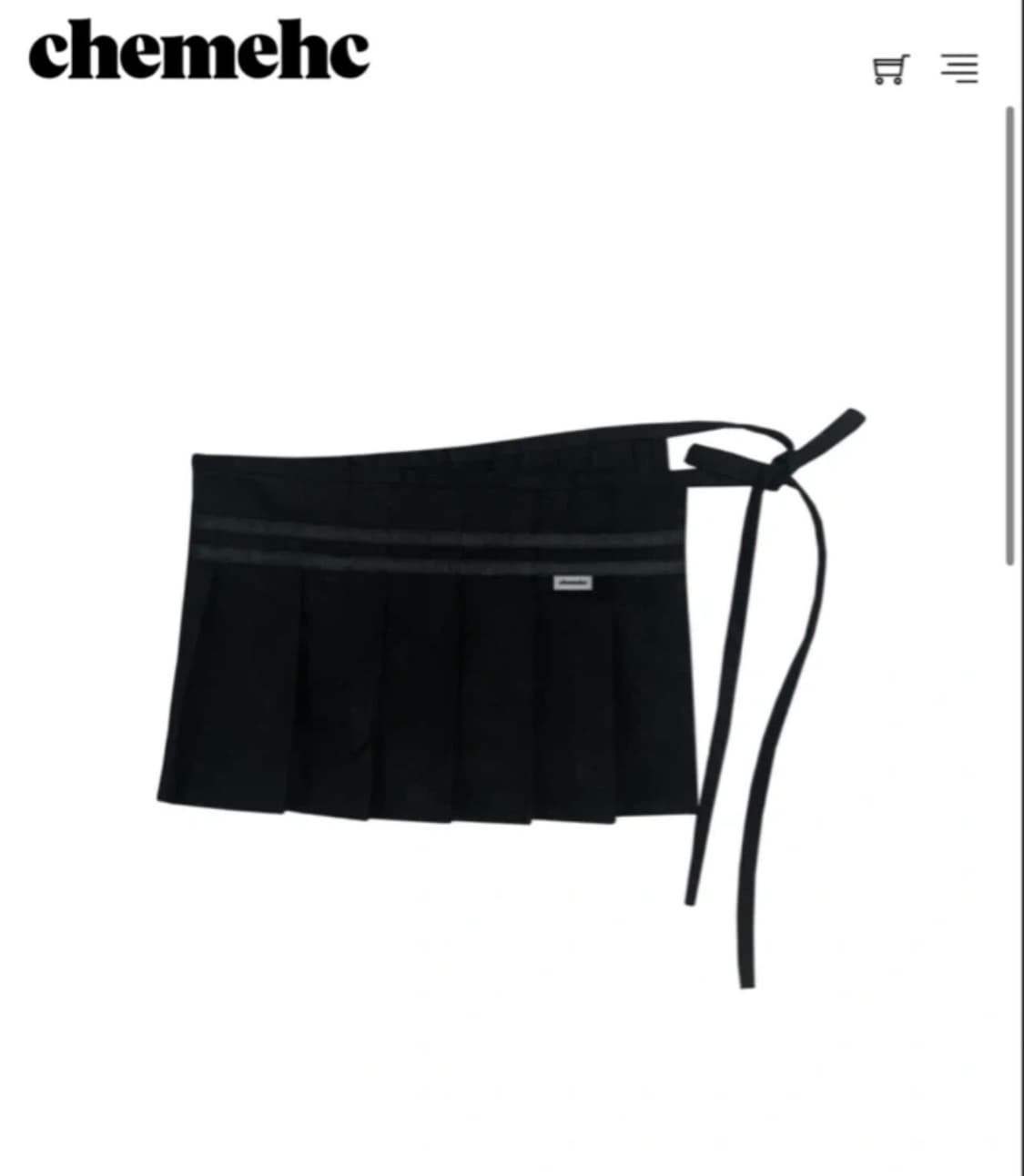 [체메씨/Chemehc] 미니 플리츠 레이어드 스커트 상품이미지1