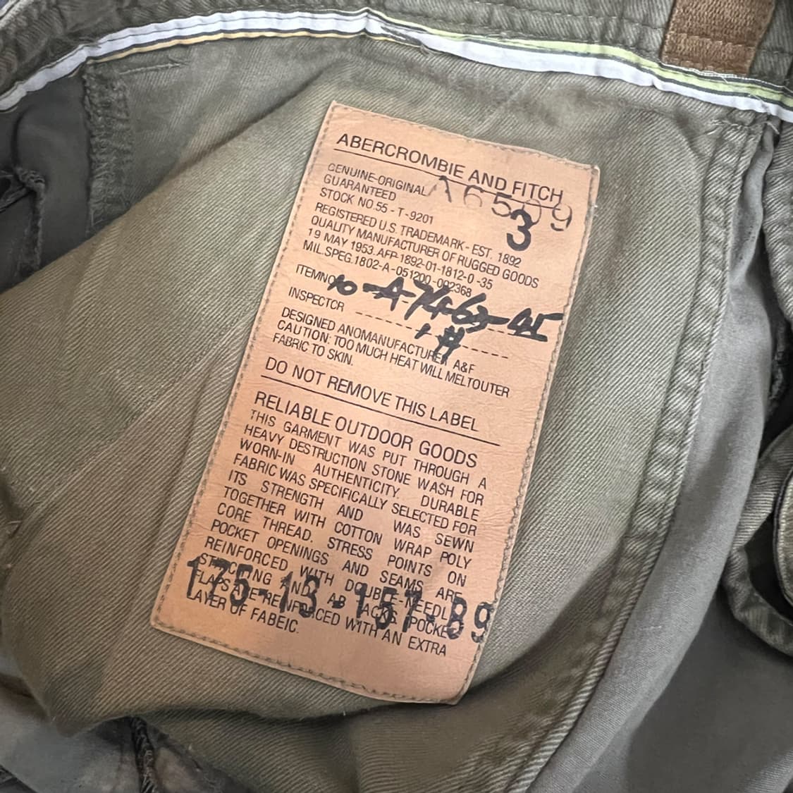 아베크롬비 밀리터리 카모플라쥬 카고 팬츠 L 상품이미지5