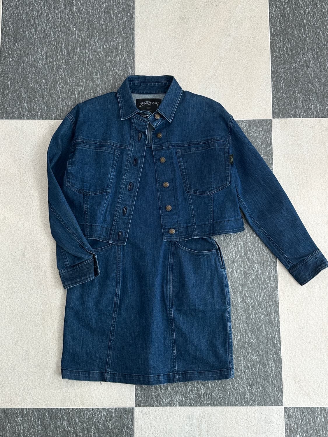 스투시 월드투어 데님 원피스 상품이미지5