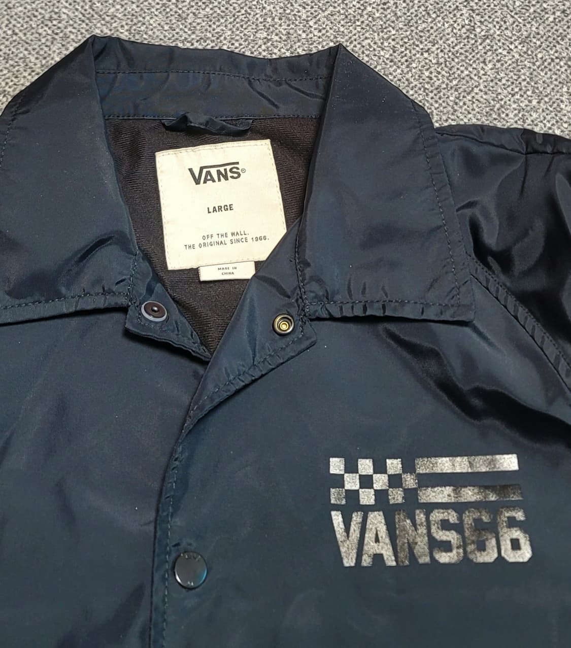 반스 코치 자켓 블랙 L 상품이미지4