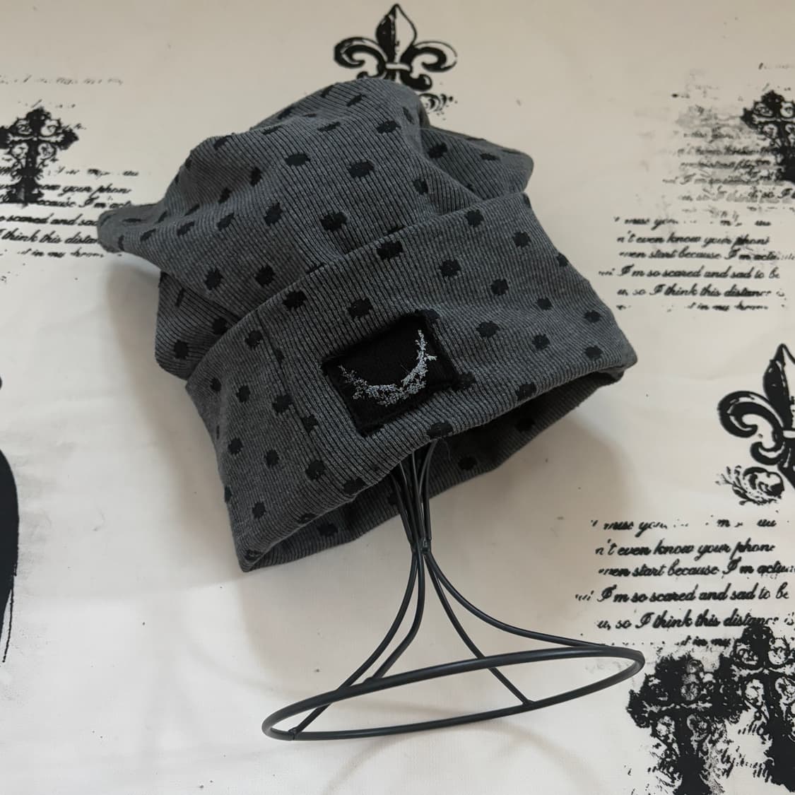 사화룸 도트 캣 비니 상품이미지5