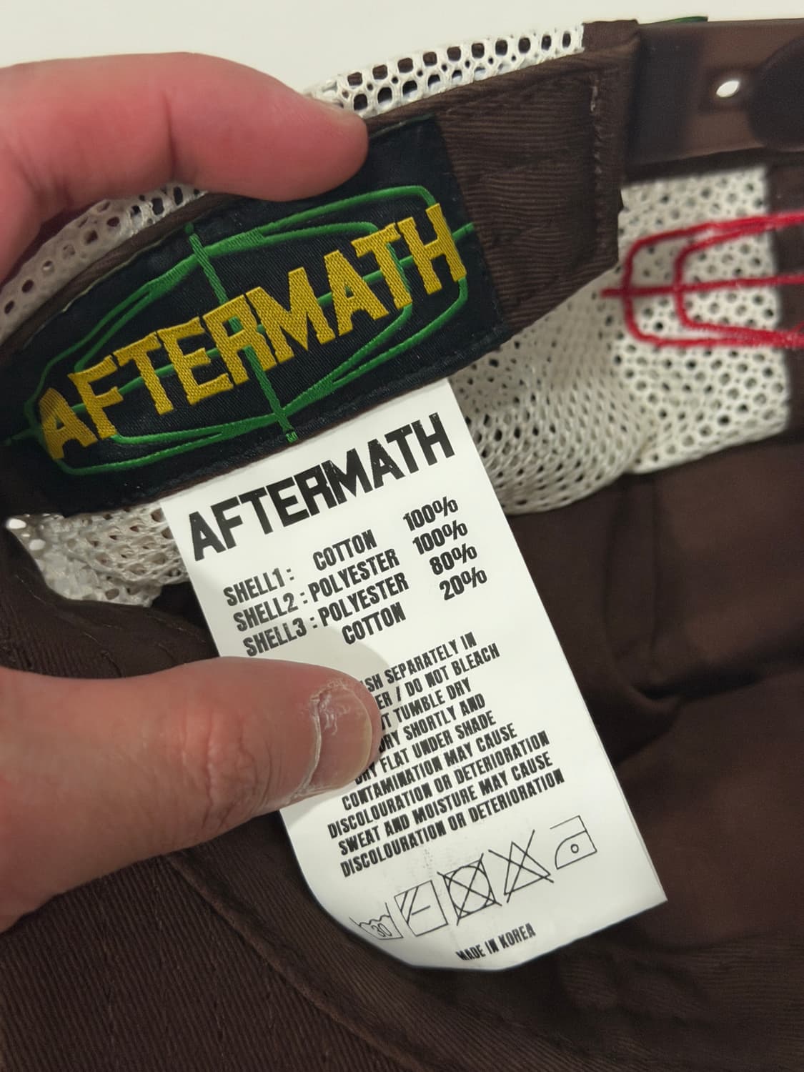 애프터매스 브라운 컬러 핫 메쉬 캡 상품이미지3