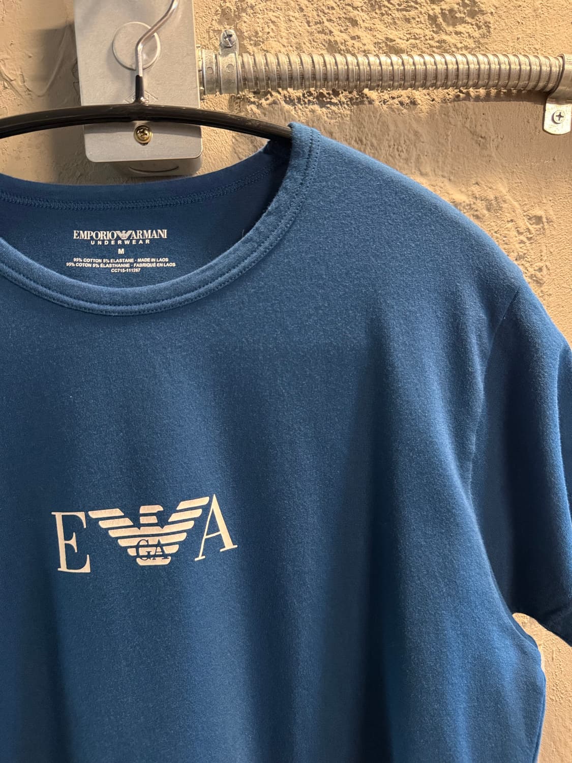 M 엠포리오 아르마니 EMPORIO ARMANI 티셔츠 블루 상품이미지3