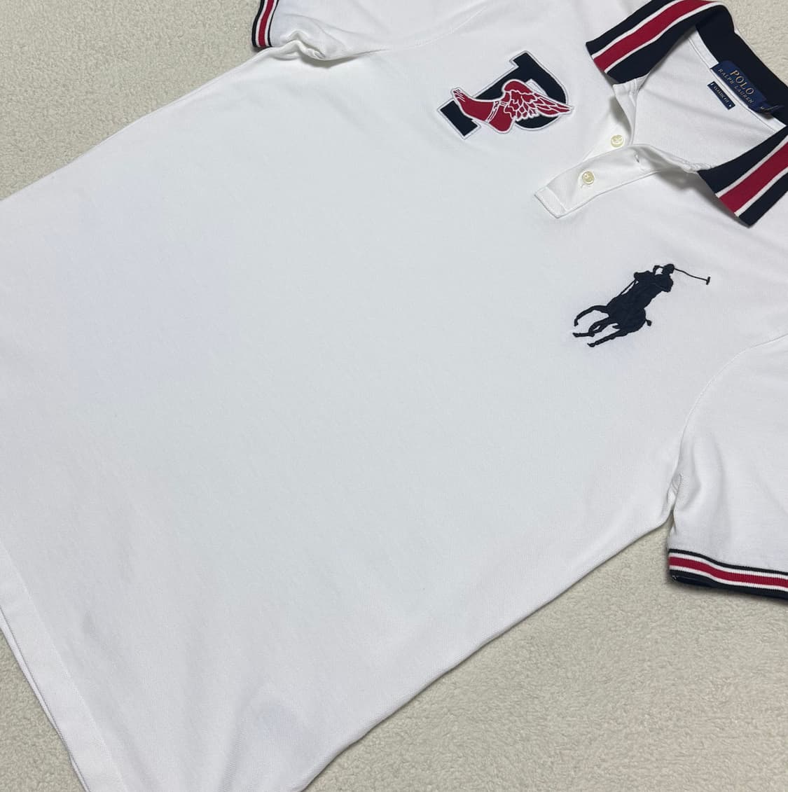 폴로 랄프로렌 빅포니 흰검 반팔 상품이미지3