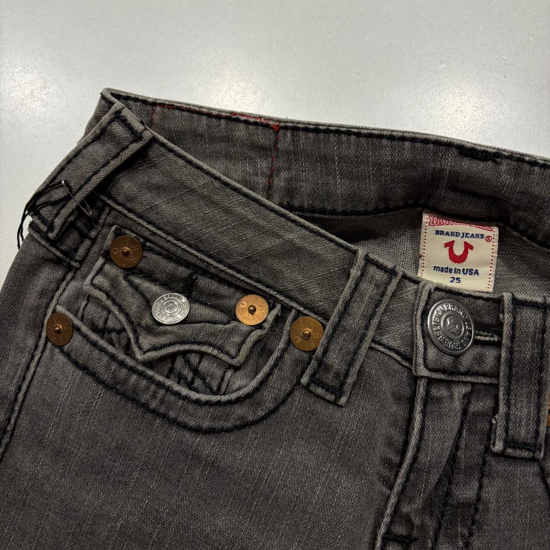 [25] 트루릴리젼 빌리 빅티 그레이 데님 바지 팬츠 D580 상품이미지6