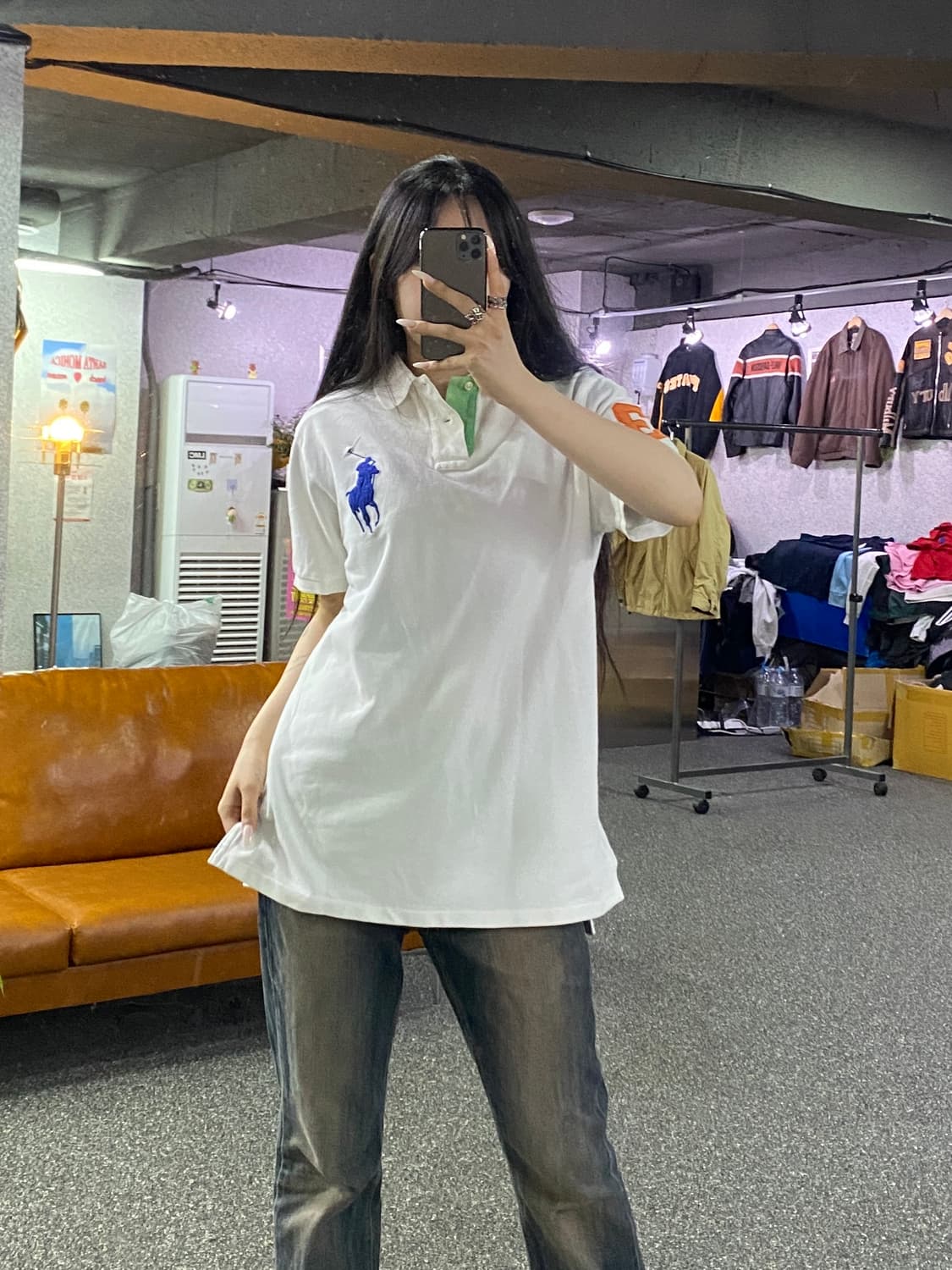 폴로 랄프로렌 멀티컬러 빅포니 반팔 카라티 B4984 상품이미지1
