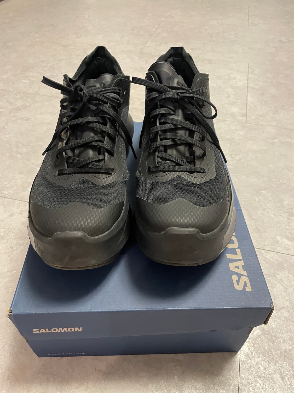 살로몬x꼼데가르송 판타즘 플랫폼 블랙 43 상품이미지5