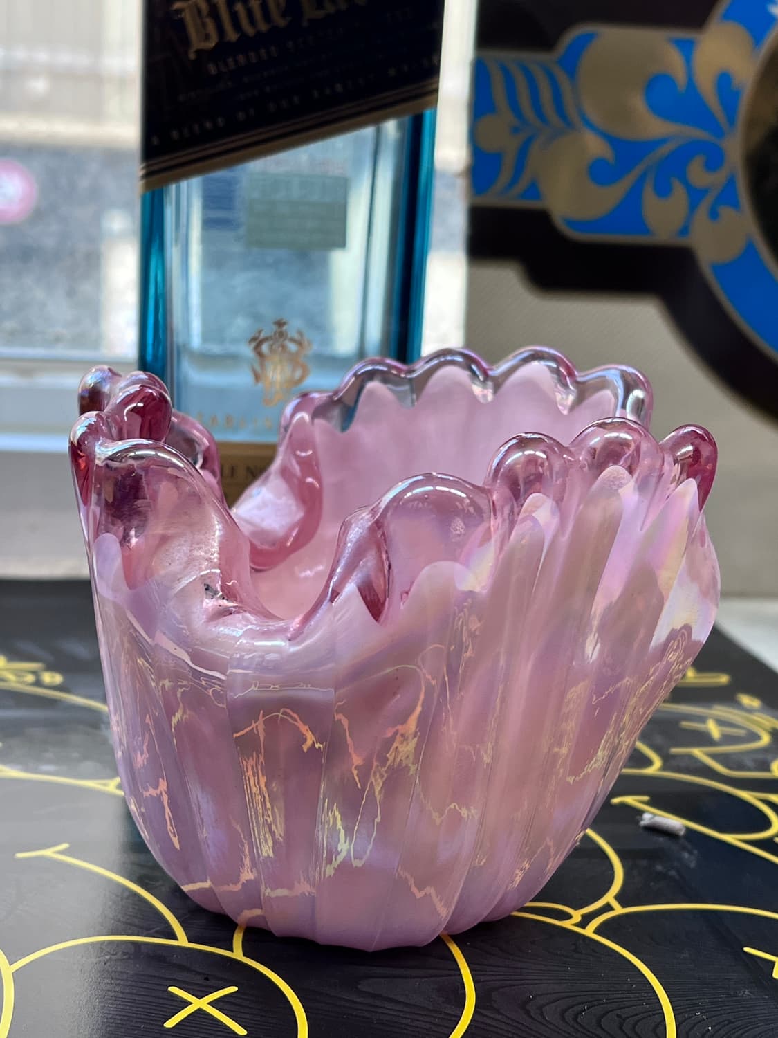 50s Murano Ruffled pink Opaline ArtGlass 상품이미지4