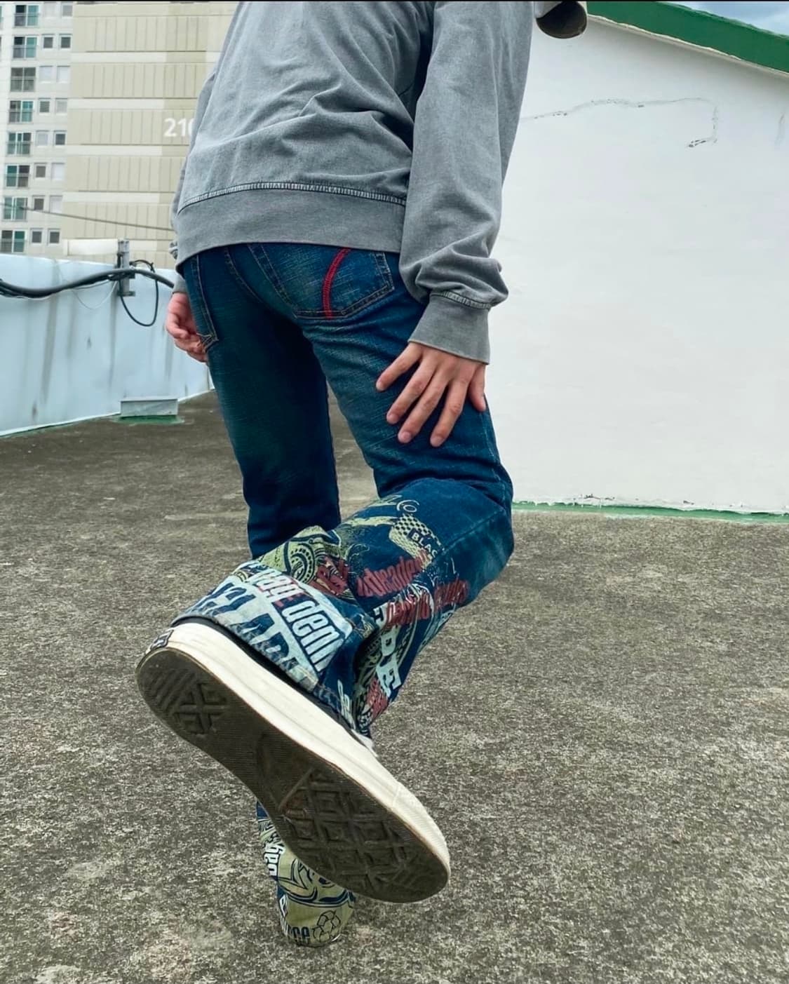 Vintage
paper bag 부츠컷 데님 팬츠 상품이미지5