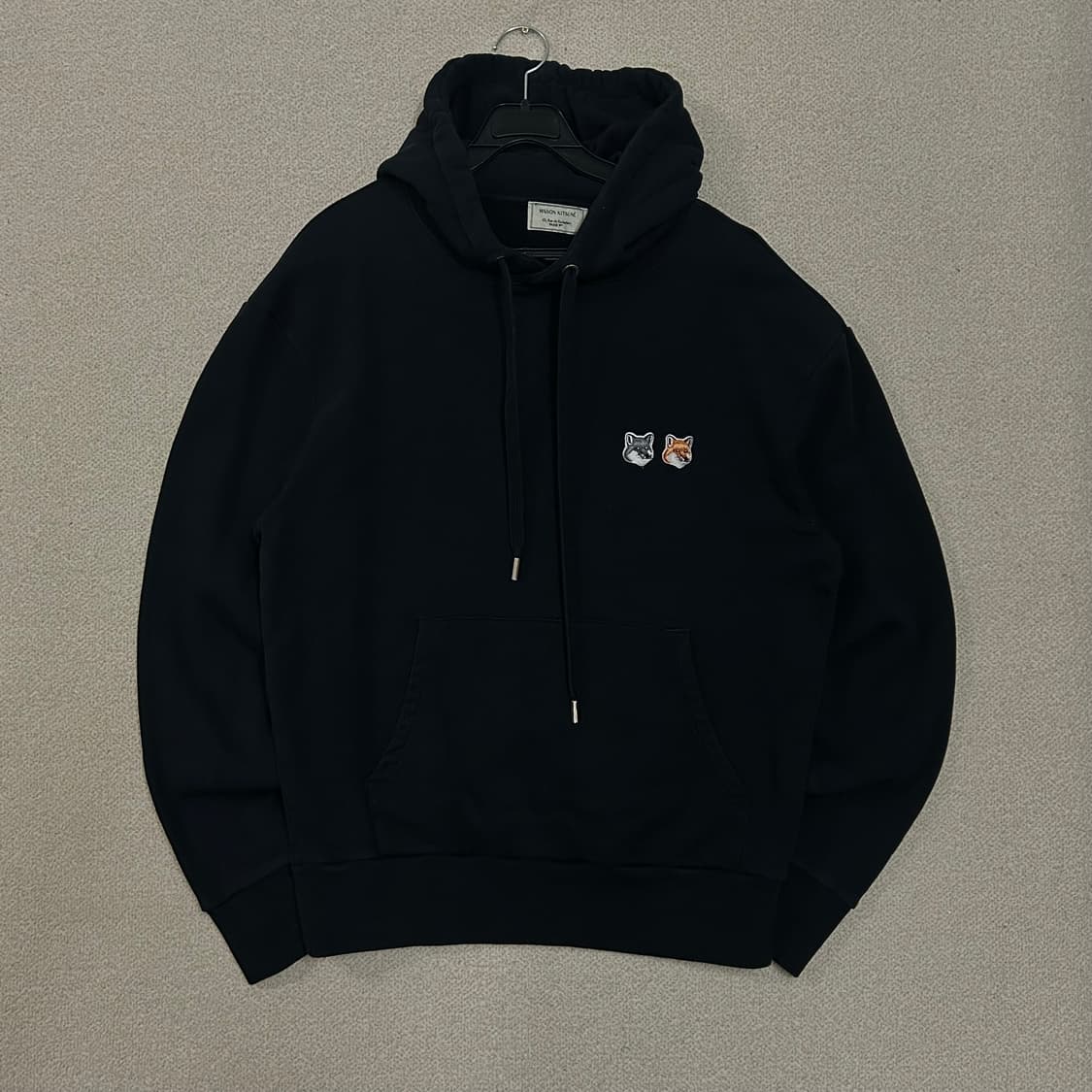 (M) 메종키츠네 더블 폭스 블랙 후드 상품이미지1