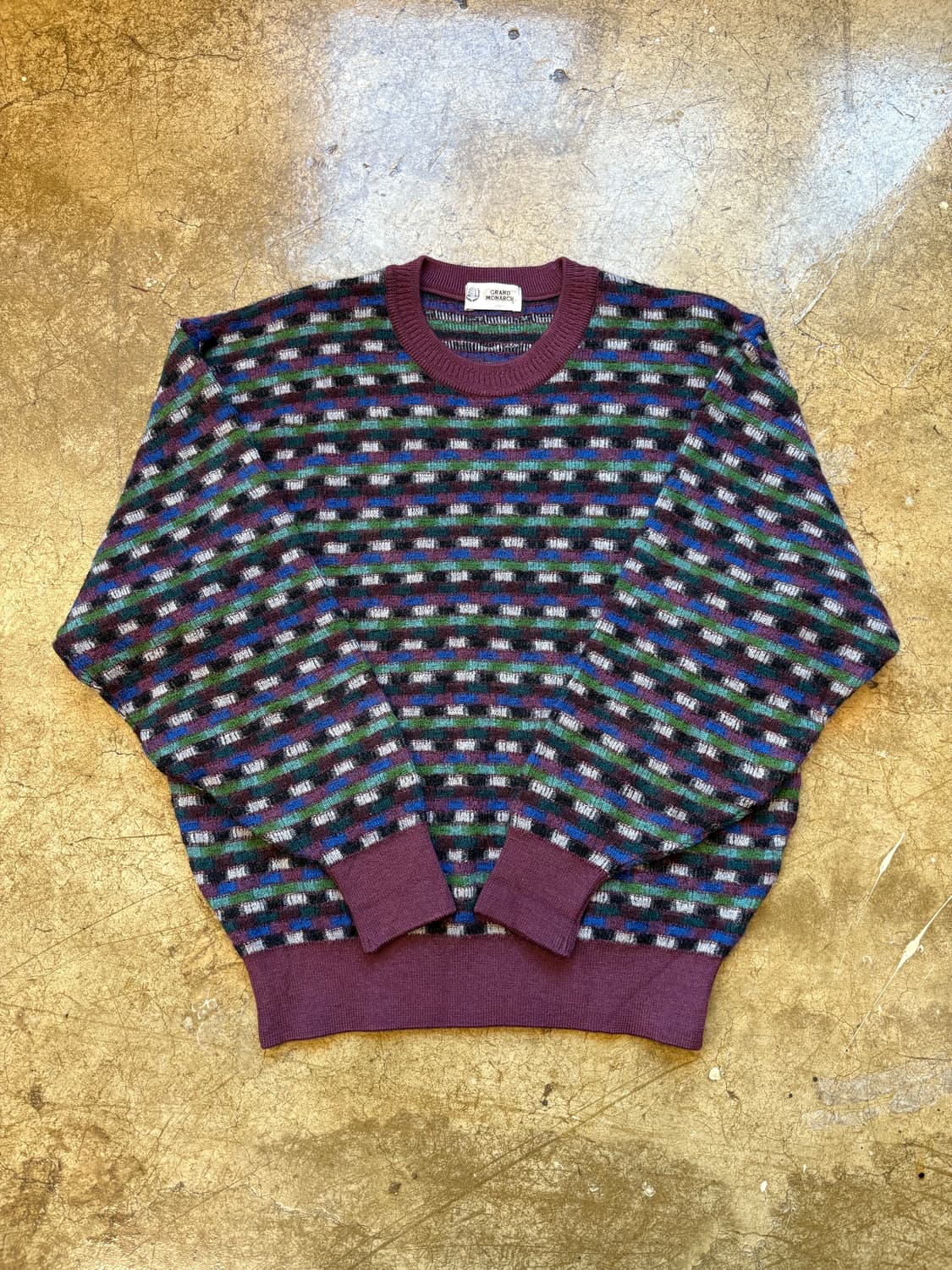 90s Mizuno japan 빈티지 패턴 니트 상품이미지2