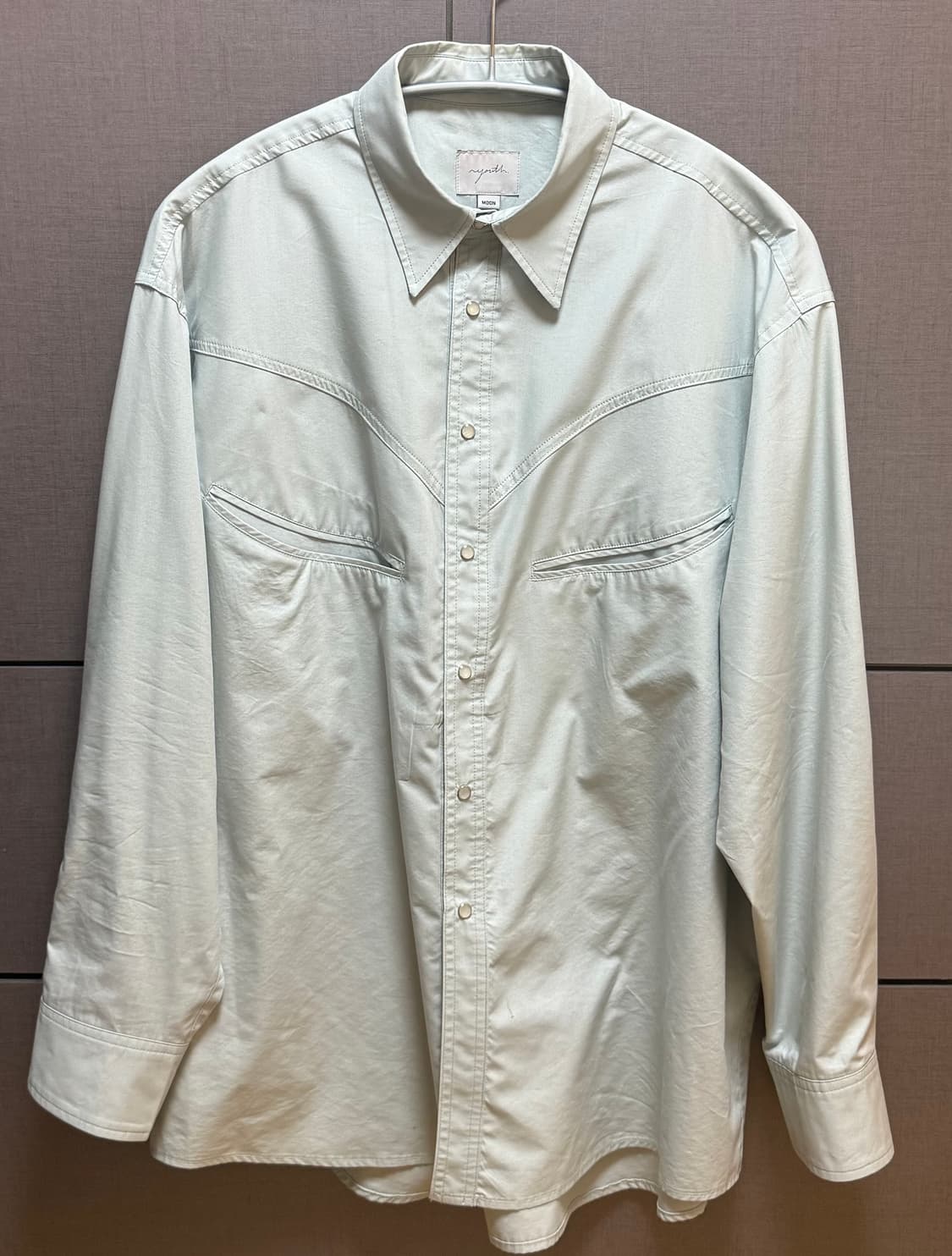 유스 웨스턴 셔츠 민트 M 상품이미지4