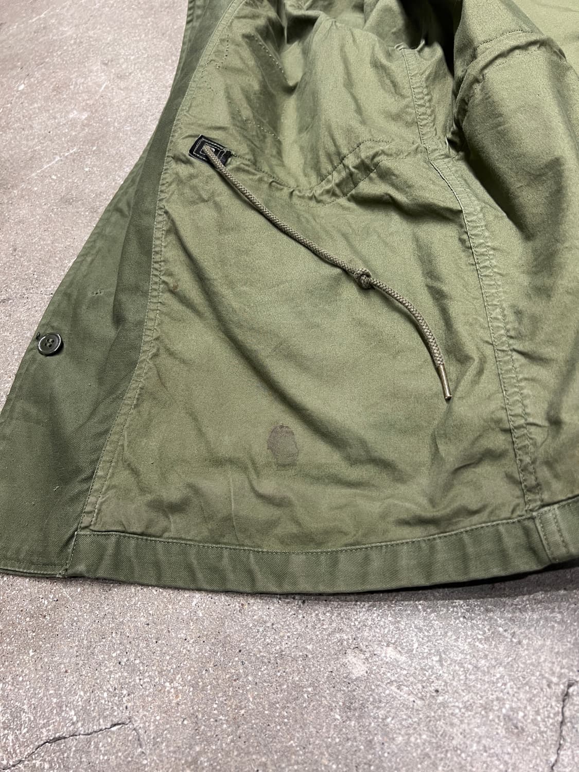 60‘s USAF OG-107 코튼 샤틴 필드 자켓 상품이미지7