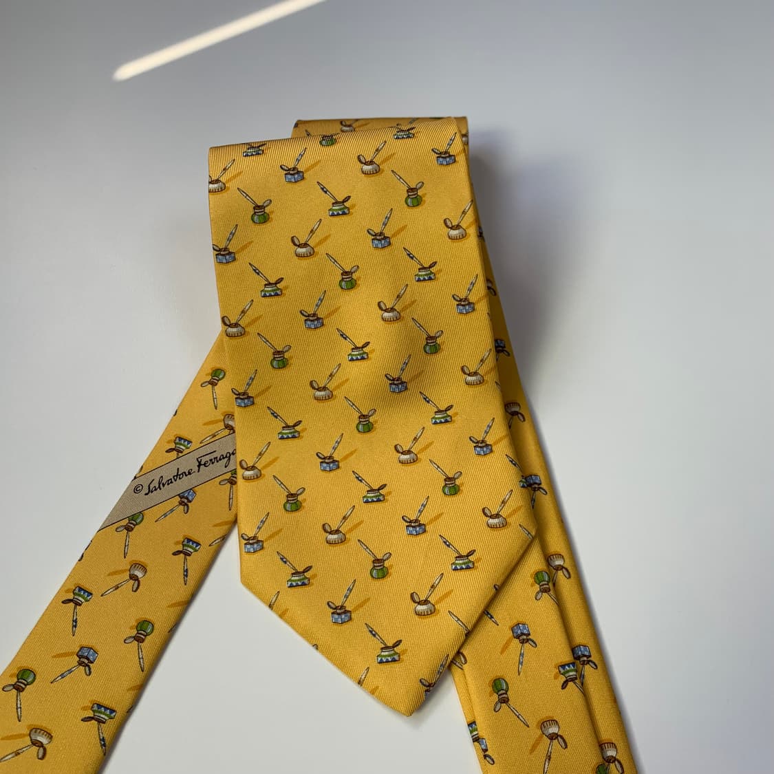 살바토레 페레가모 최상급 명품넥타이 A+등급 9.3cm 100실크 상품이미지8